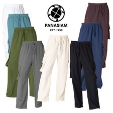 PANASIAM Pantalon Cargo 100%