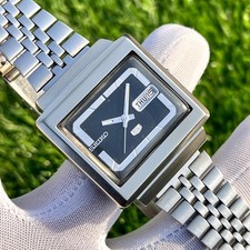 Vintage Seiko 5 TV Shape Dial Automatic Japan Made Men’s Watch 6309-5030