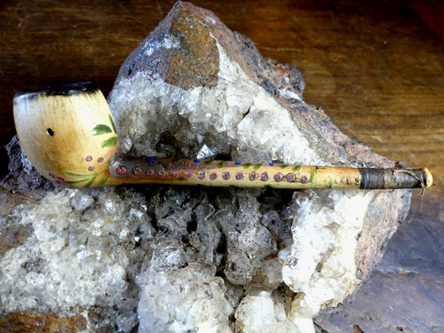 Pipe terre cuite sculptee - pipe,
