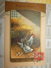 CPA JOYFUL PACKS - rooster and chickens 1909
