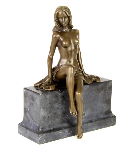 Bronze sculpture erotic figure - bronze,