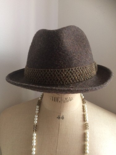 Ancien chapeau borsalino - chapeau, laine