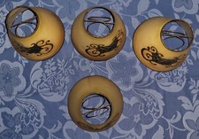 LOT DE 4 ANCIENS ABATS JOURS