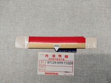 Sticker rayure or et rouge