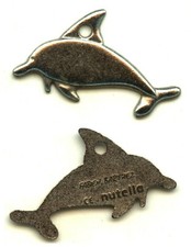 Collection NUTELLA - Pendentif DAUPHIN ‘’Fabien BARTHEZ’’ - 1998 - Neuf