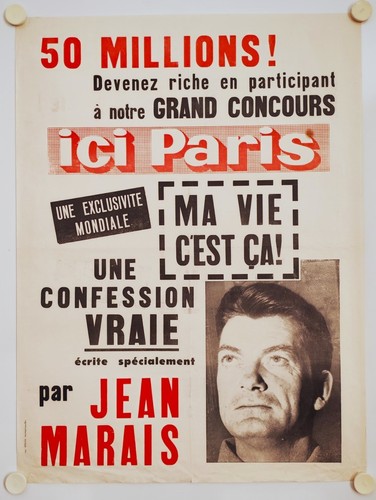 Affiche ici paris ann - paris, '60