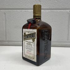 VINTAGE ORIGINAL Retro Cointreau Liqueur Bar Mancave Bottle Empty Prop