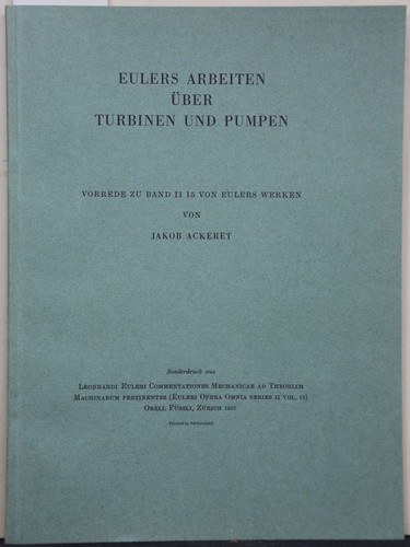 Eulers travail sur turbines - sur, et