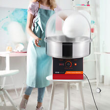 VEVOR Machine à Barbe à Papa Commerciale Appareil à Bonbons 1000W avec Couvercle