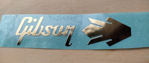 Sticker gold gibson les - gold, paul
