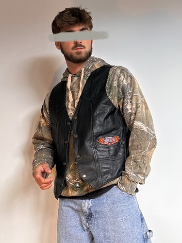 Gilet sans manche cuir mob - en,
