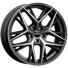 JANTES ROUES GMP LUNICA POUR SKODA KAMIQ 7.5X19 5X100 MATT ANTHRACITE DIAMO 1P6