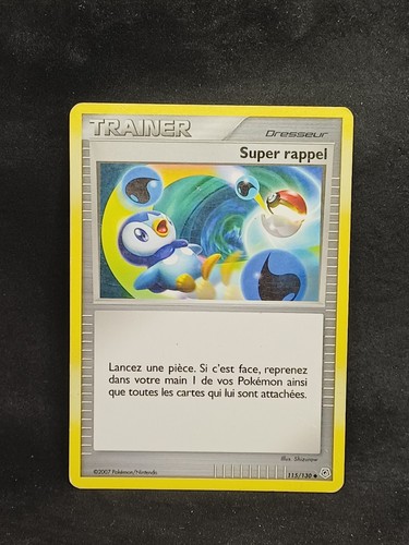 Carte pokémon super rappel - super,