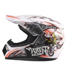 Casque Cross Pour Enfant Casque De Moto Motocross Mejia Blanc Moto Quad