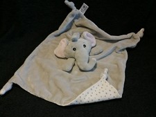 Doudou plat éléphant gris
