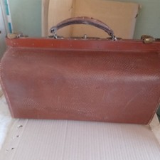 sac Gladstone valise voyage cuir vintage bag