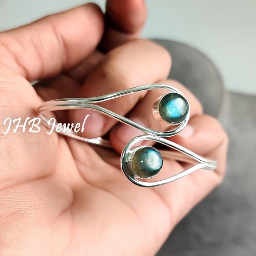 Bracelet ouvert argent - bracelet, en