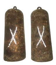 2 Poids d'horloge comtoise ou