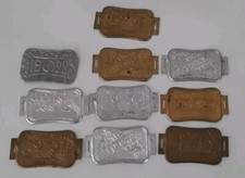 LOT DE 10 ANCIENNES PLAQUES TAXE FISCALE VELO VELOCIPEDE  OLD BIKE 