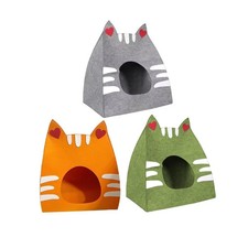 Maison pour chat en feutre, abri léger pour chatons, 40 cm x 28 cm x 46