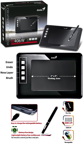 Genius easy pen m406w - pen, tablette