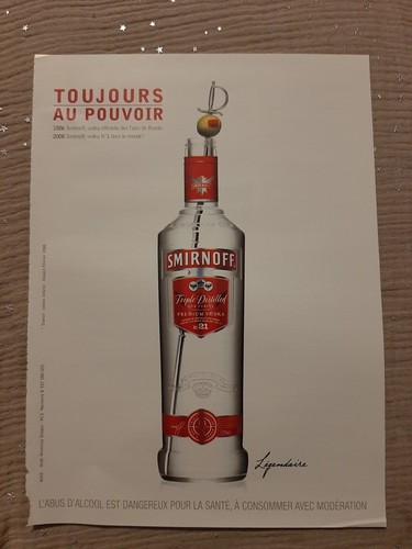 Publicité presse vodka - publicité,