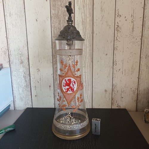Ancienne grand chope verre a - verre,,