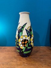 Keramis - Art Deco Vase - Floral Pattern