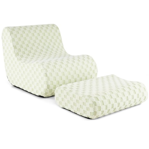 Chaise pouf avec ottoman - chaise,