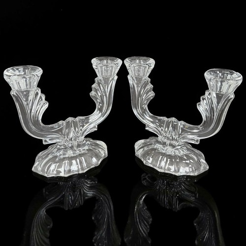 Paire bougeoirs double feux - paire,