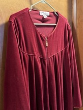 Norm Thompson Women's Long Sleeve Velour Full Zip Robe Size XL NWT (Z)