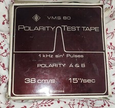 Tape 1/4 pouce Neumann  test polarity test tape 38 cm/s 