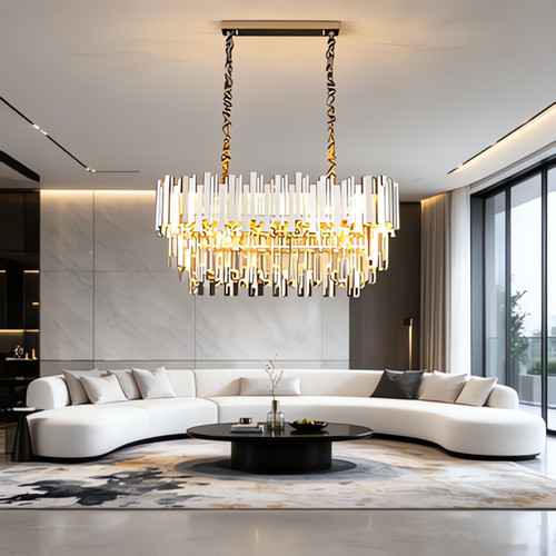 Lustre cristal hauteur - lustre,