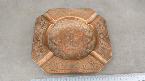 Ancien cendrier cuivre - cendrier,