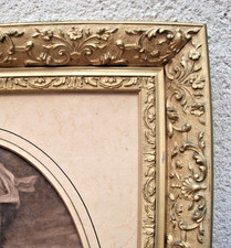 Large cadre XIXème bois doré