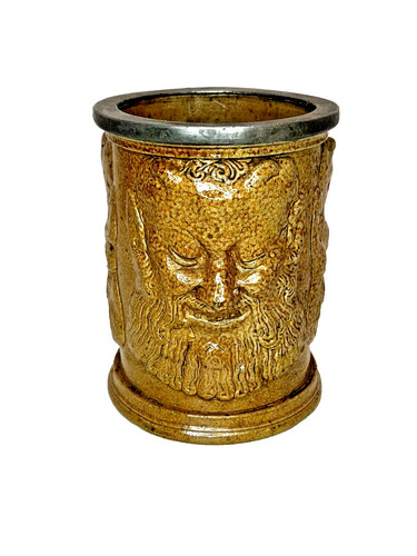 Pot tabac ancien grés - À,