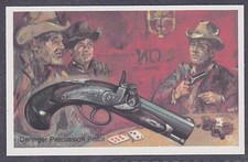 DERINGER PERCUSSION PISTOL - 40 + year old English Tobacco Card # 16