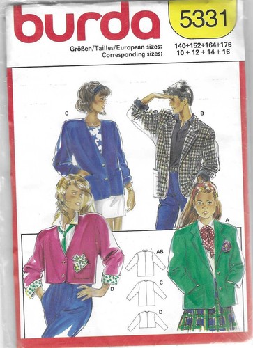 Burda 5331 patron veste - ,
