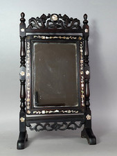 Ancien miroir psyché de table