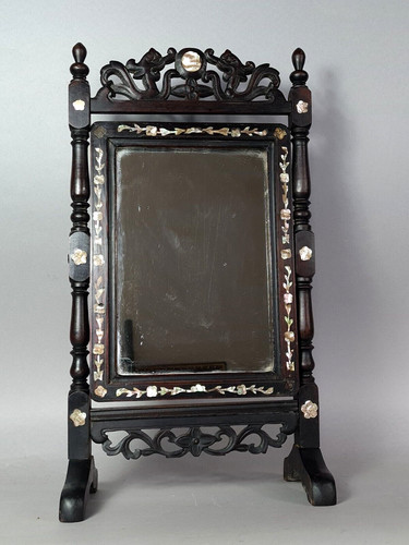 Ancien miroir psyché - de, table
