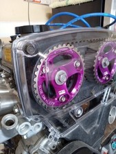 Clear TIMING BELT /cam pulley Cover  TOYOTA AE86 Corrolla MR2 MK1 4AGE 16v