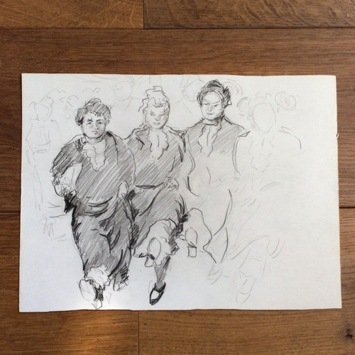 Dessin french cancan - cancan, danseuses