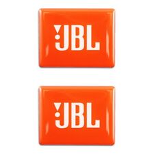2PCS For JBL plastic+Aluminum Sticker logo Badge Replacement piece 58mmx45mm
