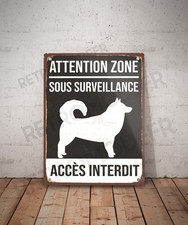 Plaque métal vintage Accès