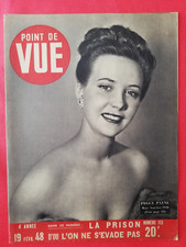 Magazine POINT DE VUE N°153 Fév 1948 Péggy PAYNE Prison de JOLIET MOMIE PALERME