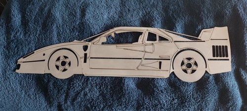 Ferrari f40 découpe laser - -,