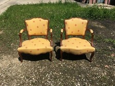 2 Fauteuils style Louis XV en