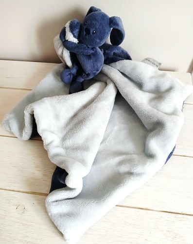 Nattou doudou couverture - nattou, bleue