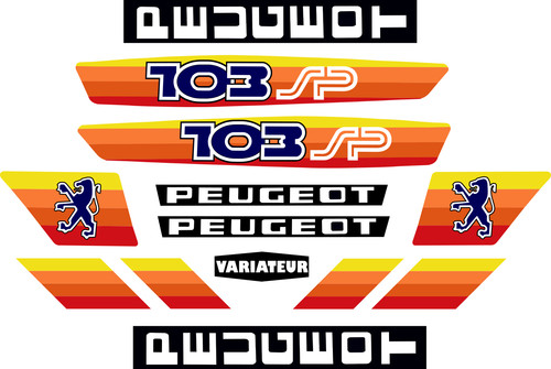 Peugeot 103 decal - sp,