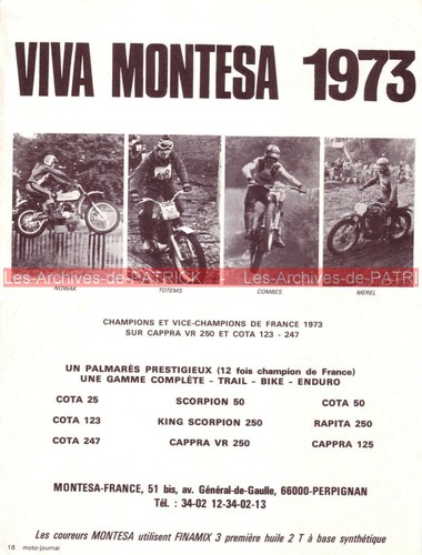 Publicité montesa viva - montesa,